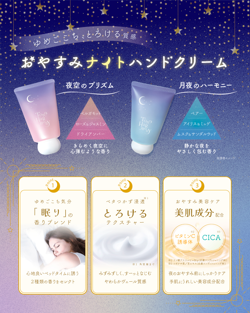 STトーンハーモニー おやすみナイトハンドクリーム ＜月夜のハーモニー